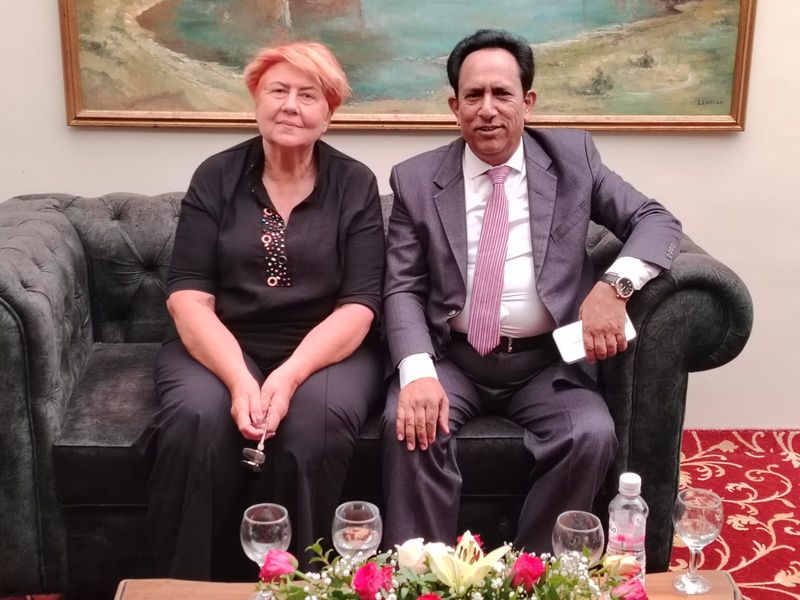 Ms. Larissa Zelentsova and Mr. Dato Arshad Mahmood seated together during the meeting in Tunisia