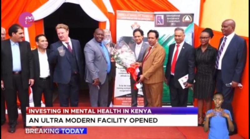 Guests at the opening of an ultra-modern mental health facility in Kenya